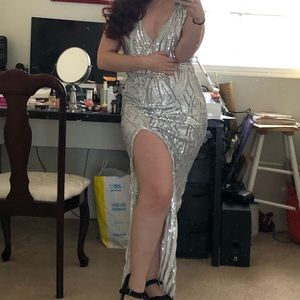 Silver dress in perfect condition
